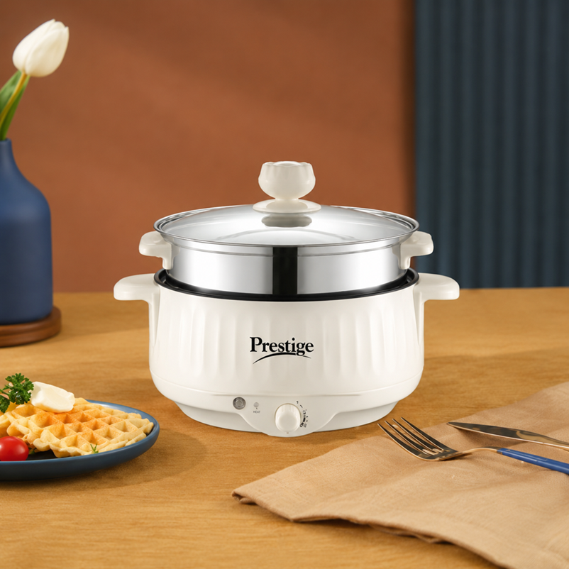 Prestige Electric Rice Cooker Frying Pan Non-stick Cookware - 6.5Ltr.